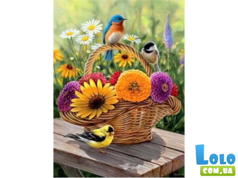 Алмазная мозаика Птицы, TK Group (30х40 см)