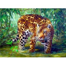 Алмазная мозаика Животные Леопард, TK Group (30х40 см)