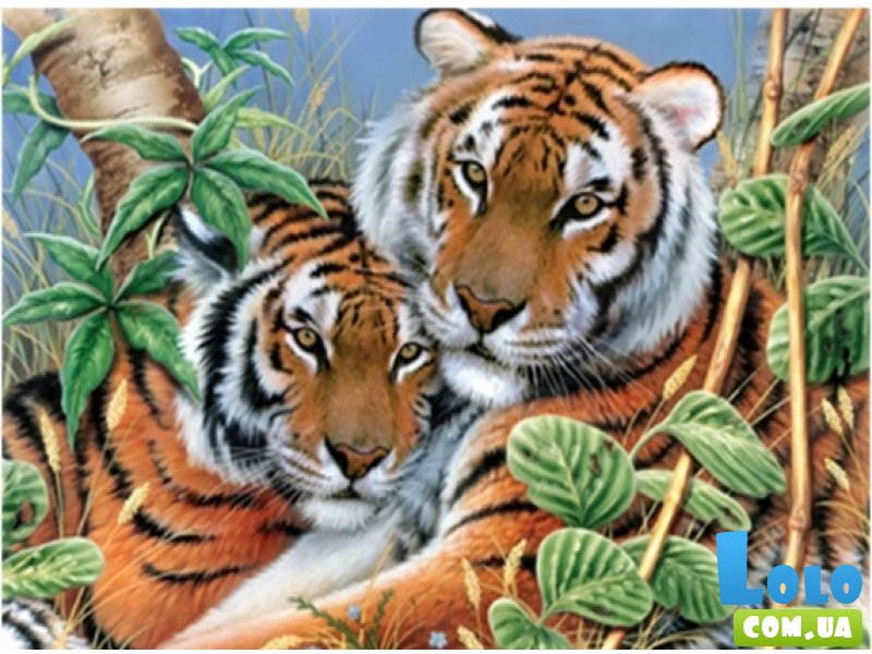 Алмазная мозаика Животные Тигры, TK Group (30х40 см)