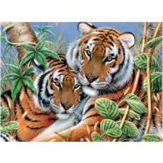 Алмазная мозаика Животные Тигры, TK Group (30х40 см)