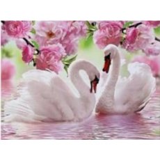 Алмазная мозаика Птицы Лебеди, TK Group (30х40 см)