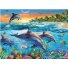 Алмазная мозаика Морские обитатели Дельфины, TK Group (30х40 см)