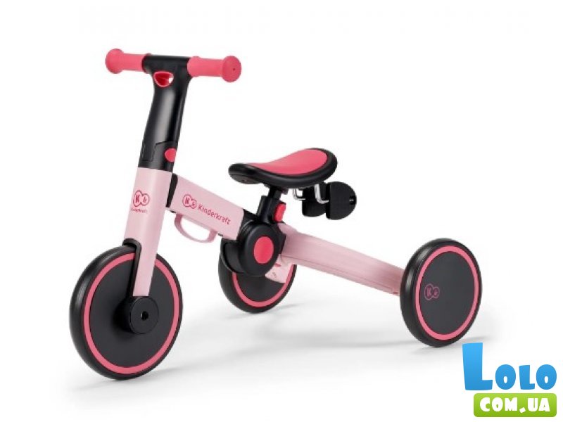 Трехколесный велосипед 3 в 1 4Trike Candy Pink, Kinderkraft (розовый)