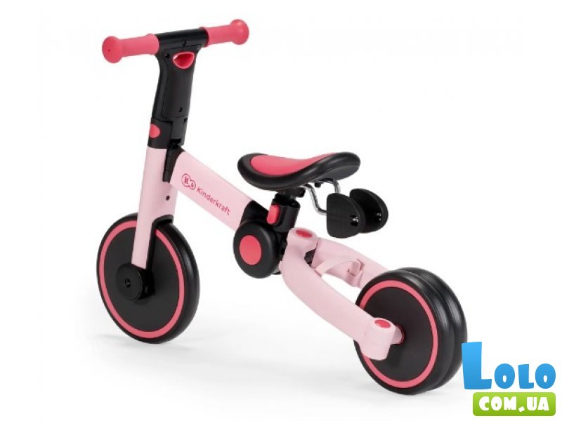 Трехколесный велосипед 3 в 1 4Trike Candy Pink, Kinderkraft (розовый)