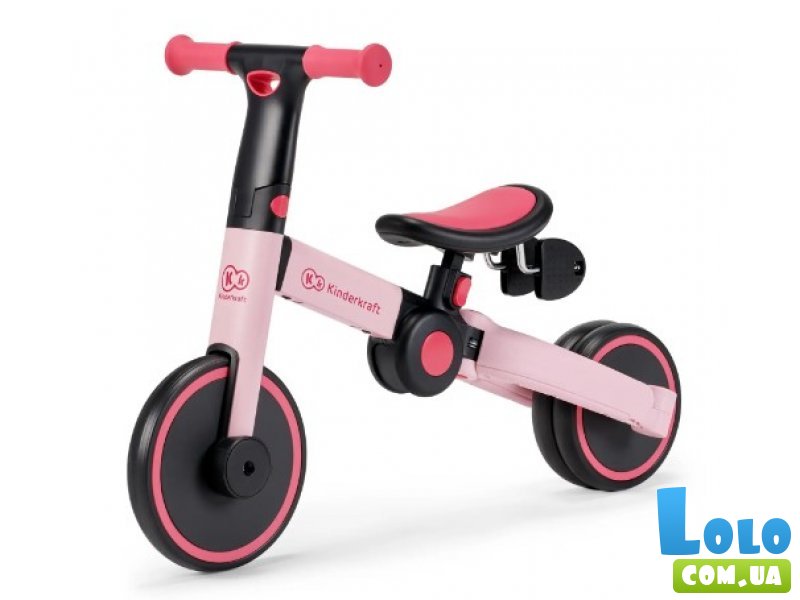 Трехколесный велосипед 3 в 1 4Trike Candy Pink, Kinderkraft (розовый)