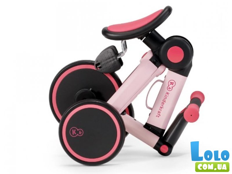Трехколесный велосипед 3 в 1 4Trike Candy Pink, Kinderkraft (розовый)