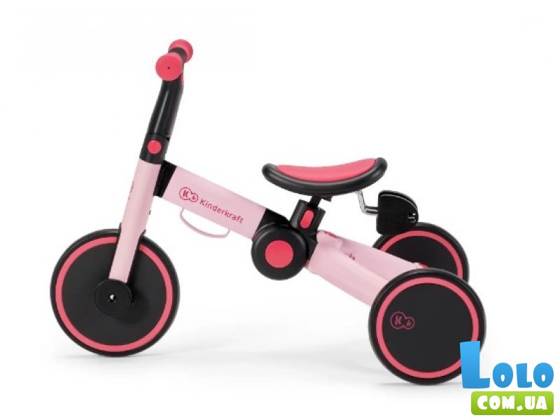 Трехколесный велосипед 3 в 1 4Trike Candy Pink, Kinderkraft (розовый)