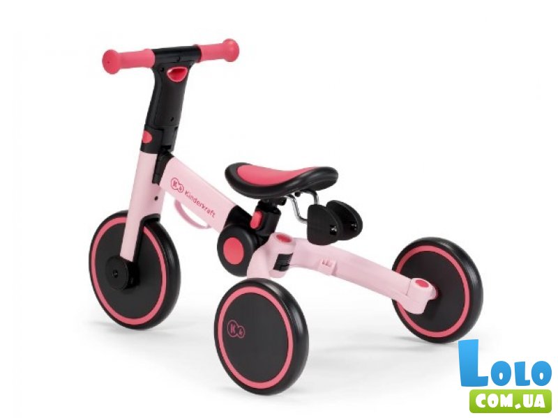 Трехколесный велосипед 3 в 1 4Trike Candy Pink, Kinderkraft (розовый)
