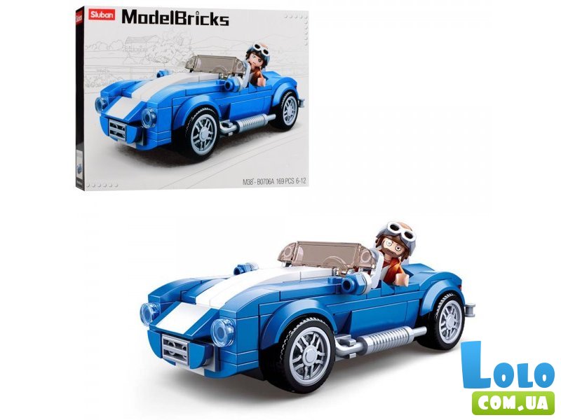 Конструктор Машинка кабриолет, Sluban (M38-B0706A), 169 дет.