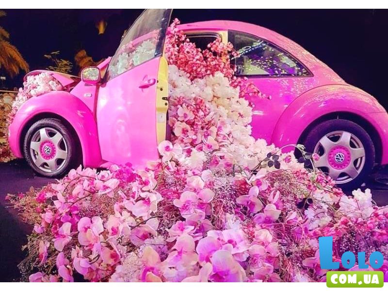 Картина по номерам Авто в цветах, Лавка Чудес (40х50 см)