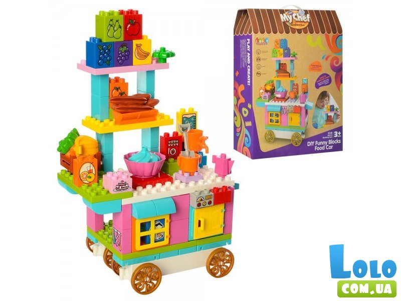 Конструктор Прилавок на колёсах JDLT (5338), 90 дет..