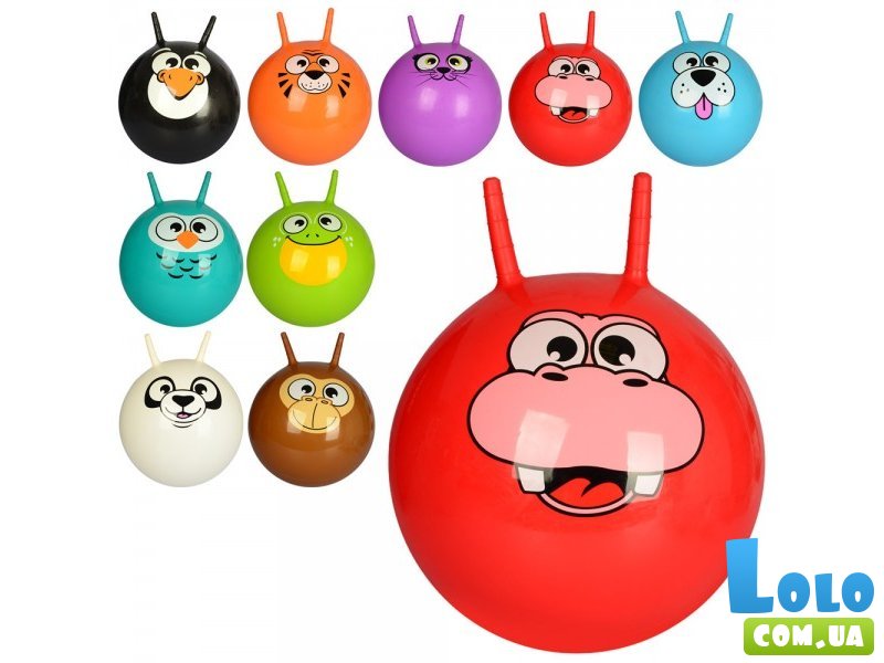 Мяч для фитнеса с рожками (в ассортименте)