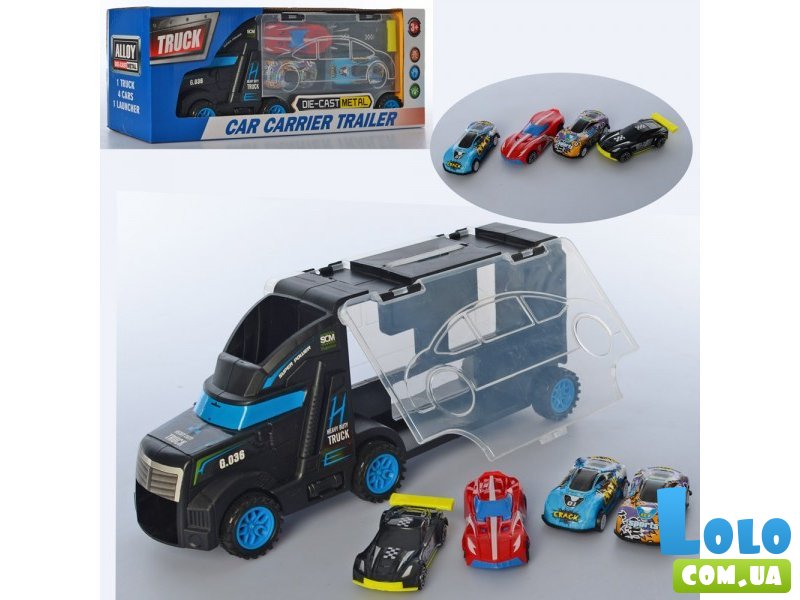 Трейлер с машинками