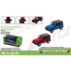 Машина металлическая Jeep Wrangler, Автопром (в ассортименте)
