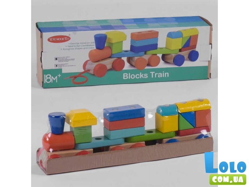 Деревянный Поезд, 28 дет.