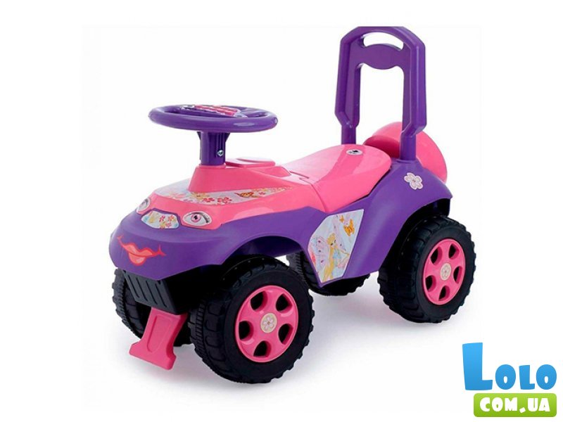 Автомобиль для прогулок - толокар с музыкальным рулем, Doloni Toys (фиолетовый)