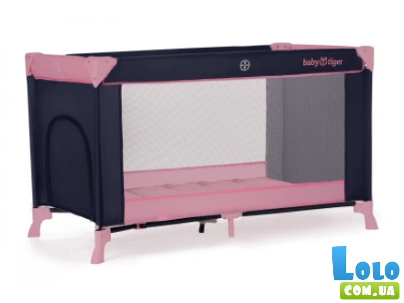 Кровать-манеж Viki Pink Navy, Babytiger (синий с розовым)