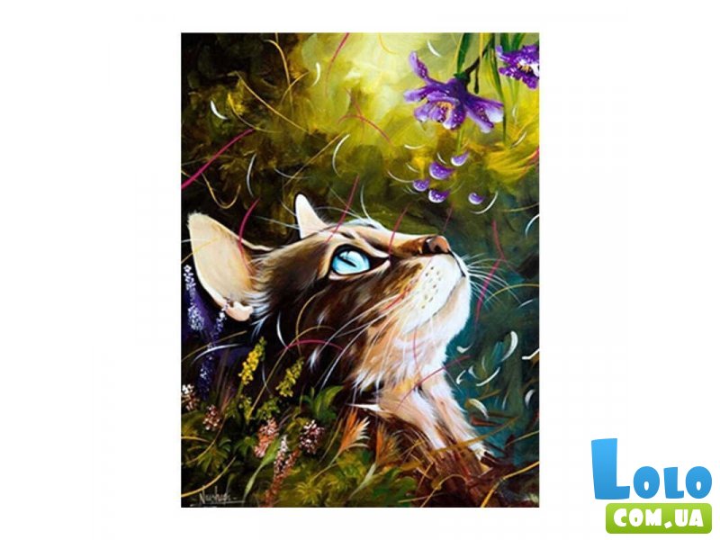 Алмазная мозаика Сказочный котик, TK Group (30х40 см)