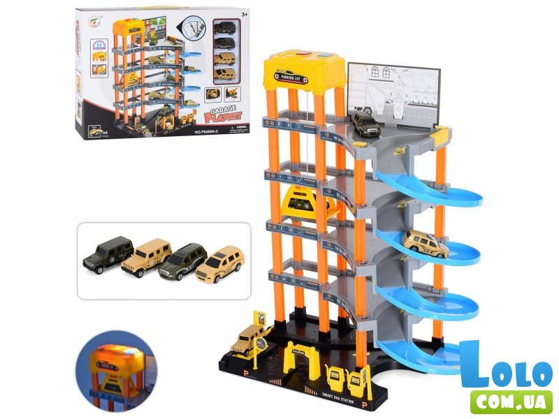 Парковка с машинами