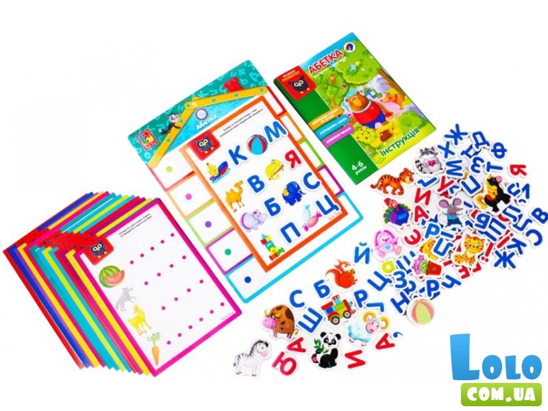 Алфавит с магнитной доской, Vladi Toys