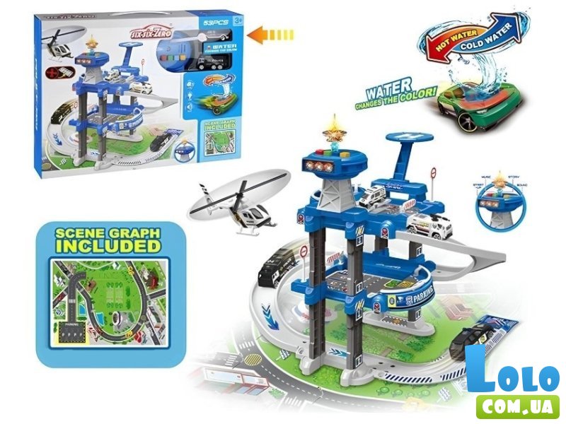 Парковка с машинами Полиция