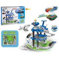 Парковка с машинами Полиция