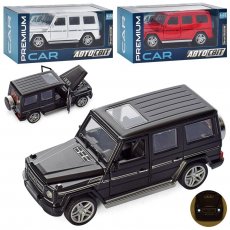 Джип металлический с эффектами на батарейках, АвтоМир (в ассортименте)