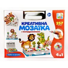 Мозаика с шуруповертом 4 в 1, Limo Toy, 257 дет.