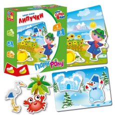 Настольная игра с липучками Времена года, Vladi Toys