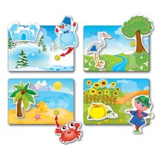 Настольная игра с липучками Времена года, Vladi Toys
