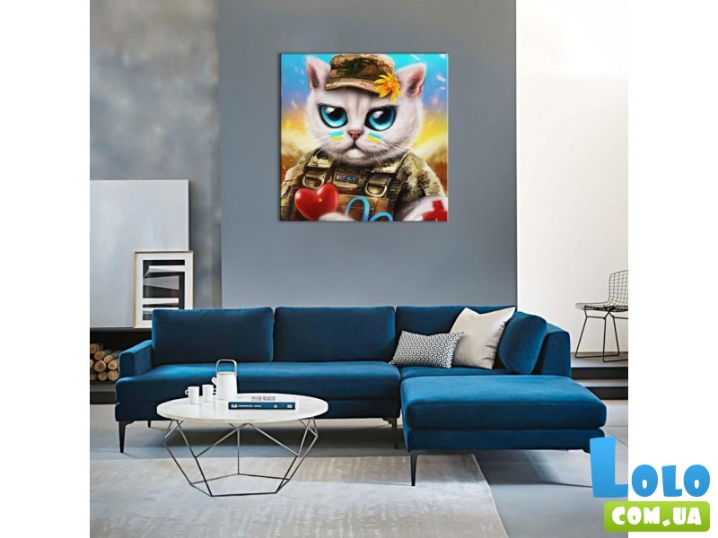 Постер Котик доктор ©Марианна Пащук, Brushme (40х40 см)