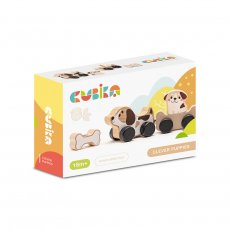 Деревянный набор для детей Сообразительные щенки на магнитах, Cubika