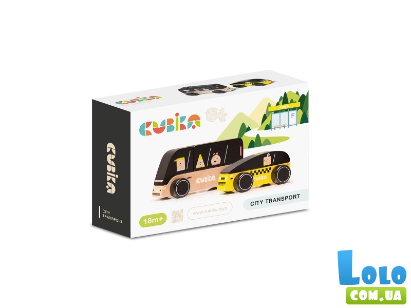 Деревянный набор Транспорт, Cubika