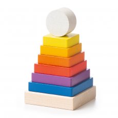 Деревянная развивающая игрушка пирамидка LD-14, Cubika (8 дет.)