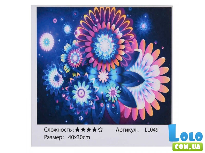 Алмазная мозаика Цветы, TK Group (40х30 см)